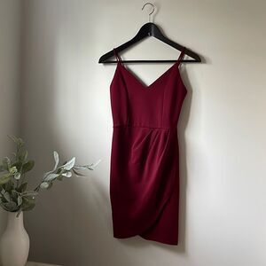 Lulus Burgundy Mini Dress Size Small‎